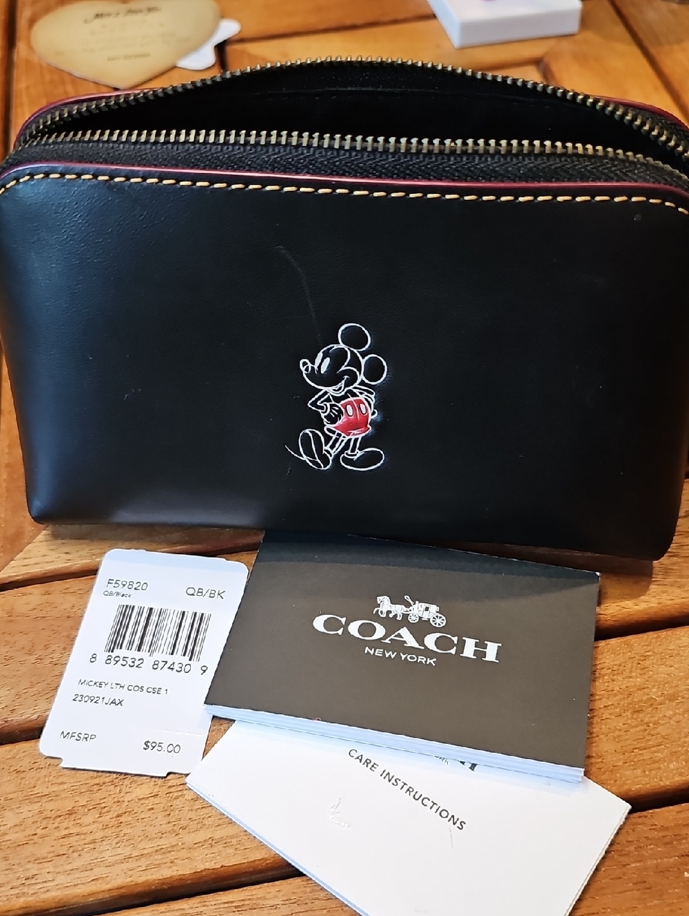 Coach x Disney Make Up Bag Black